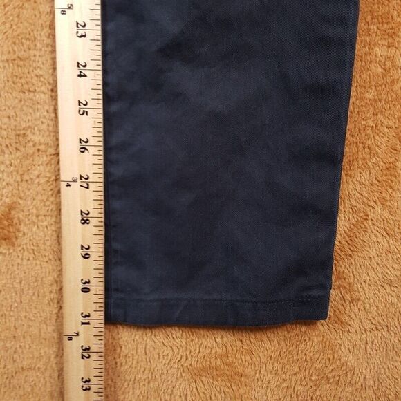 HELMUT LANG Pants Womens Size 2 Black Straight Leg Classic Chino Faded Cotton - Picture 9 of 10